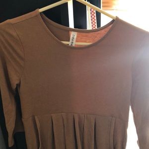 Long sleeve empire waist dress